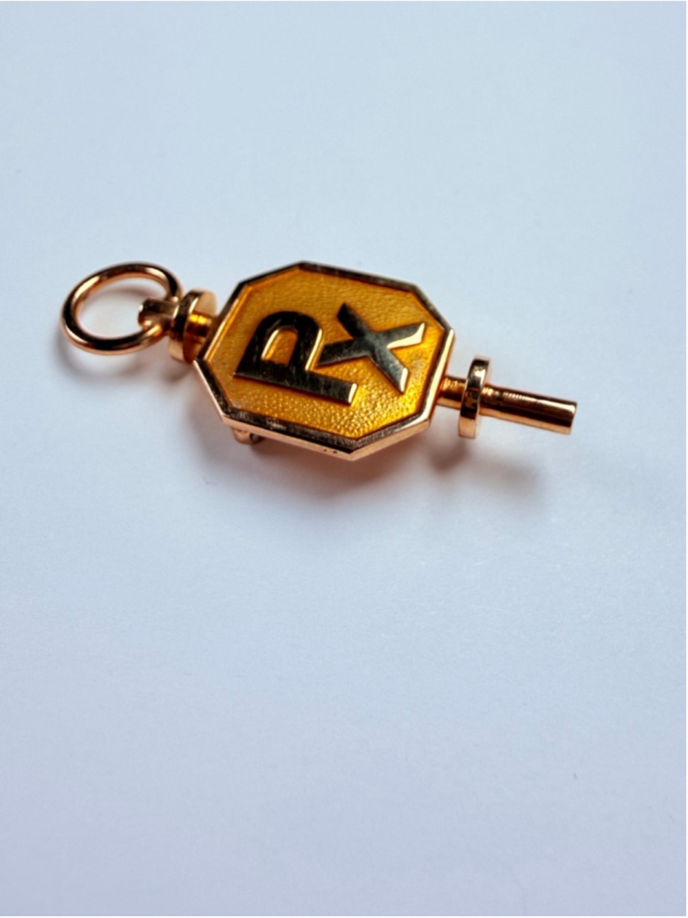 10K Solid Yellow Gold RX Rho Chi Pharmacy Honor Society VTG Pin Brooch - Picture 2 of 6